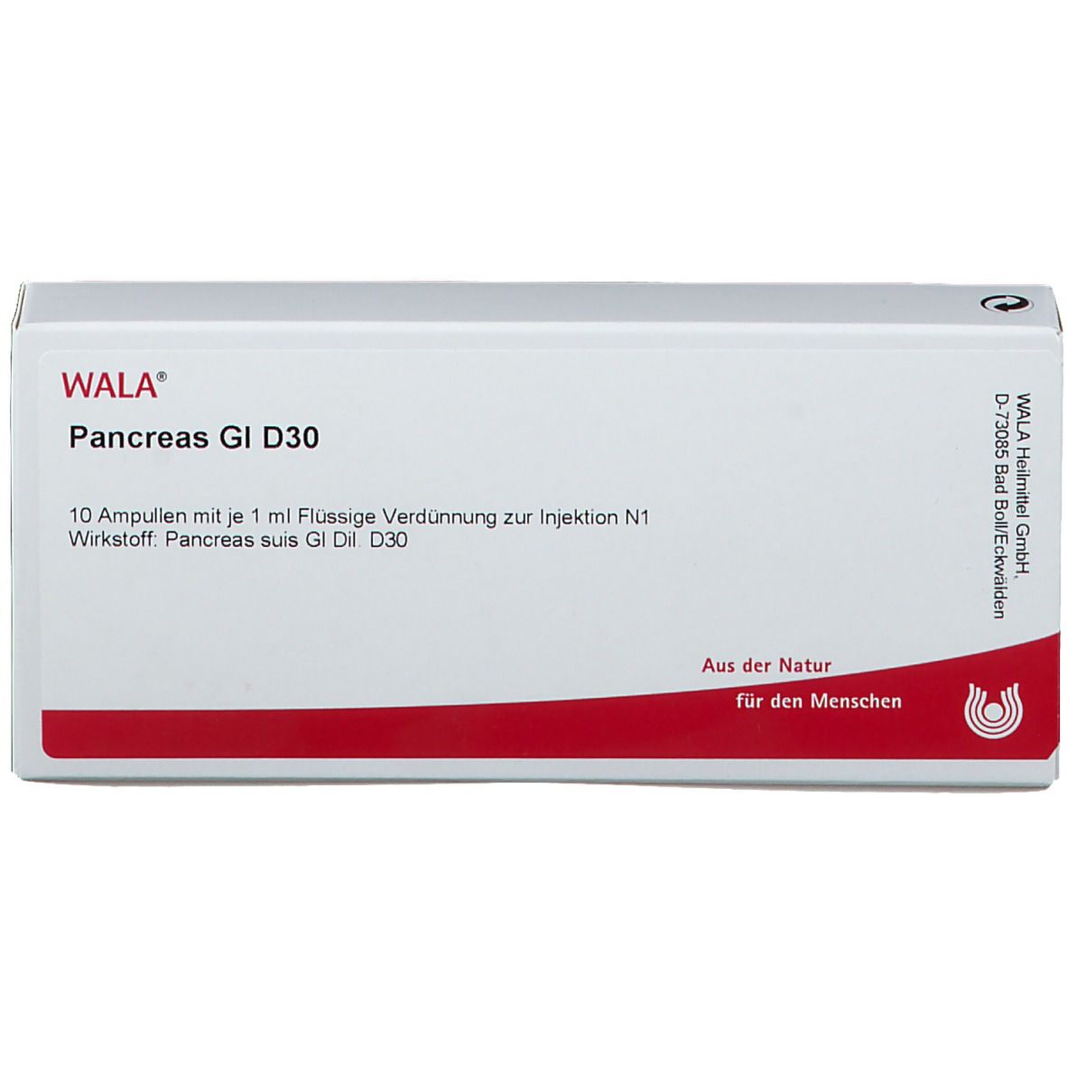 Wala® Pancreas Gl D 30 Ampullen