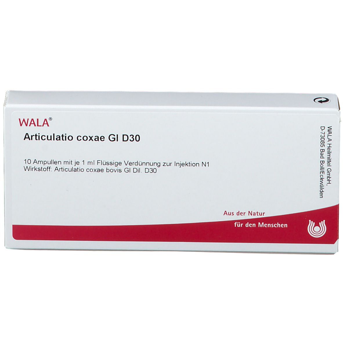 WALA® Articulatio Coxae Gl D 30 Amp.