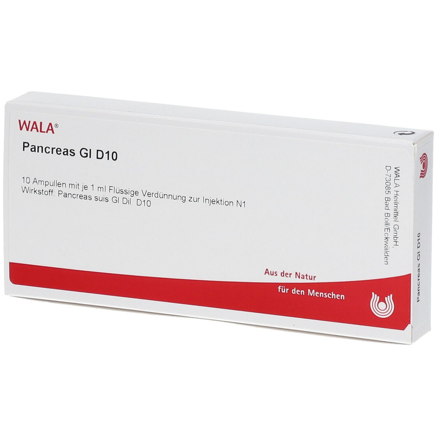Wala® Pancreas Gl D 10 Amp.