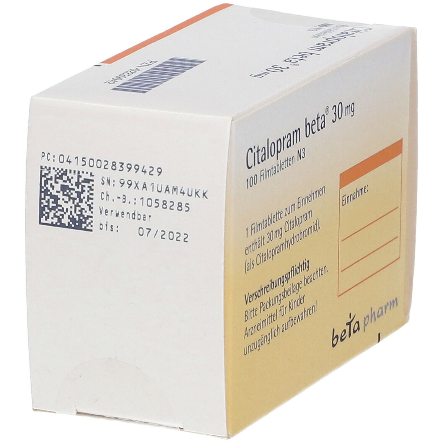 Citalopram beta® 30 mg