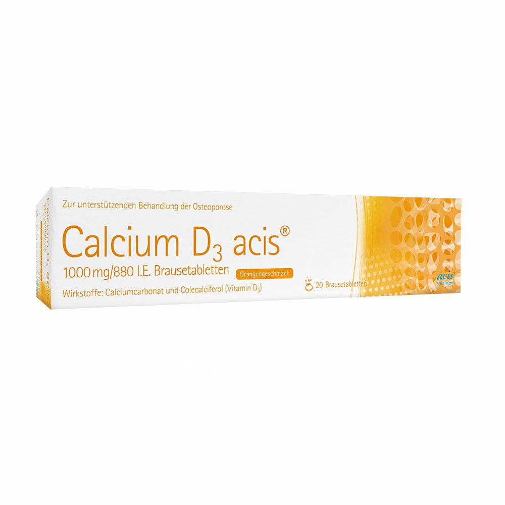 Calcium D3 acis 1000 mg/880 I.e. Brausetabletten