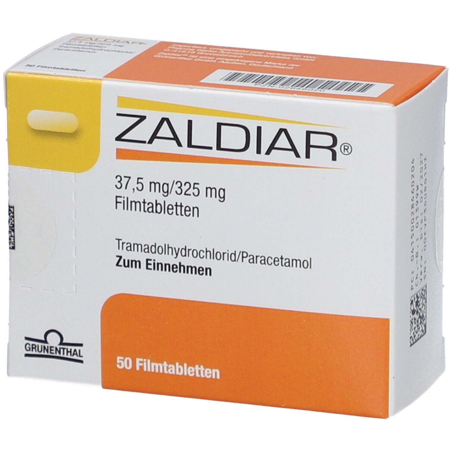 ZALDIAR 37,5 mg/325 mg Filmtabletten
