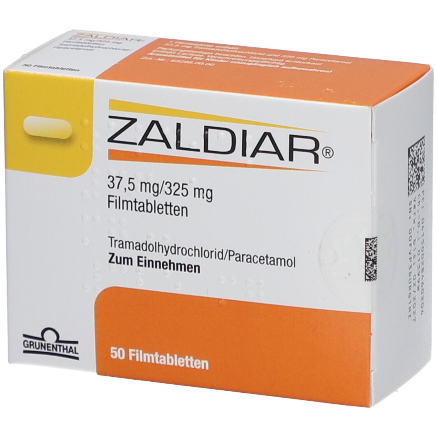ZALDIAR 37,5 mg/325 mg Filmtabletten