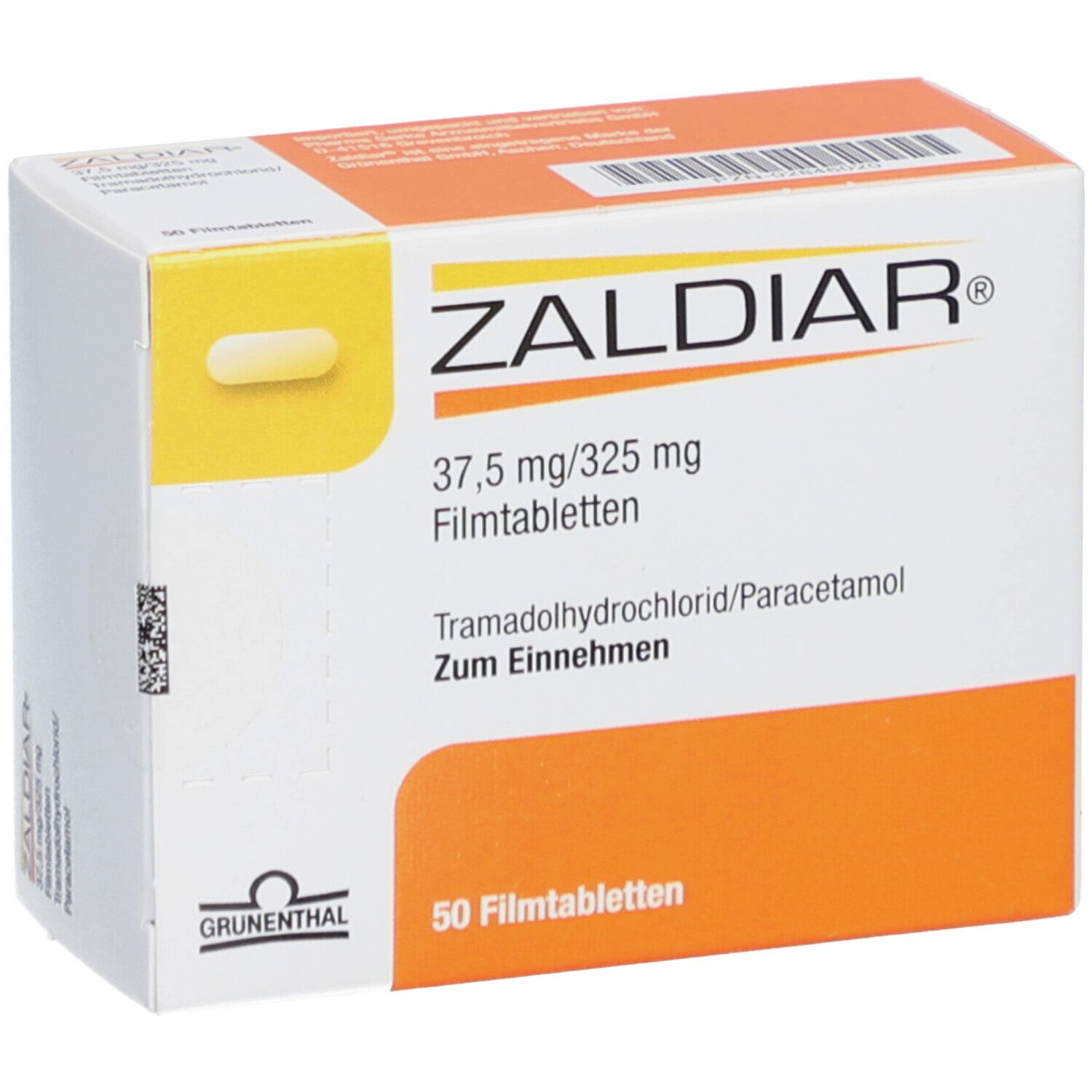 ZALDIAR 37,5 mg/325 mg Filmtabletten