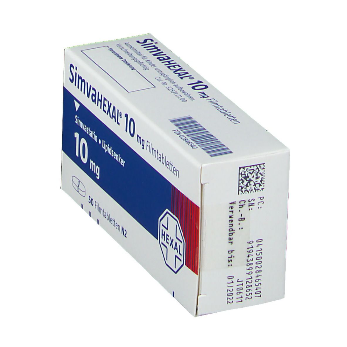 Simvahexal 10 mg Filmtabletten 50 St