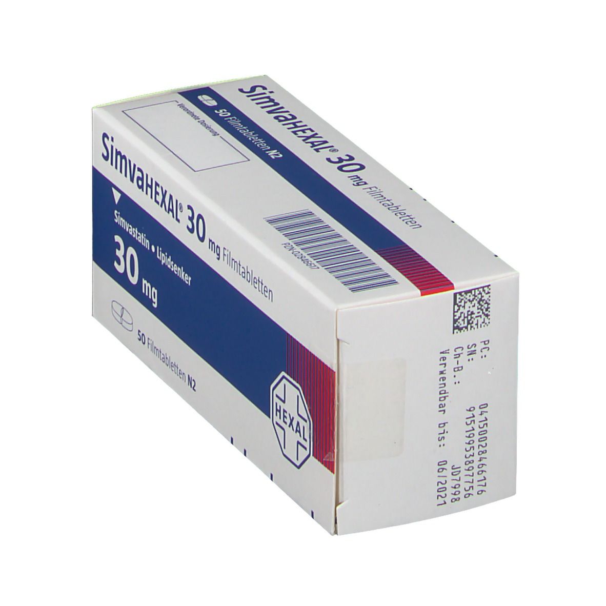 Simvahexal 30 mg Filmtabletten 50 St