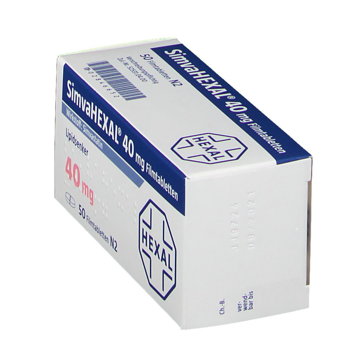 Simvahexal 40 mg Filmtabletten 50 St