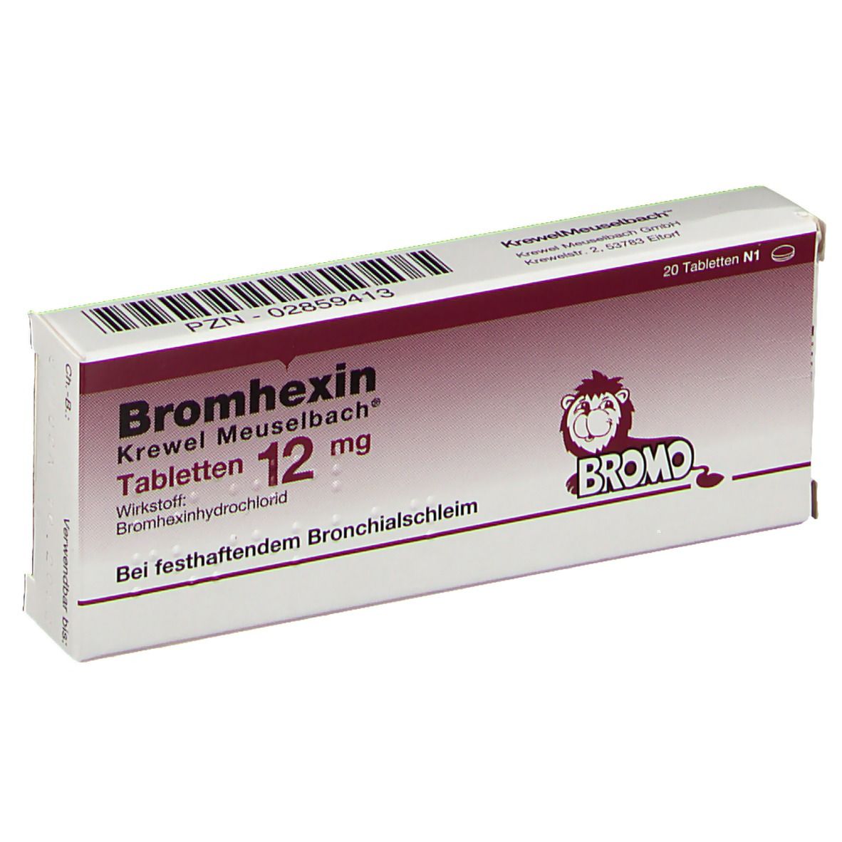 Bromhexin Krewel Meuselbach® Tabletten 12mg