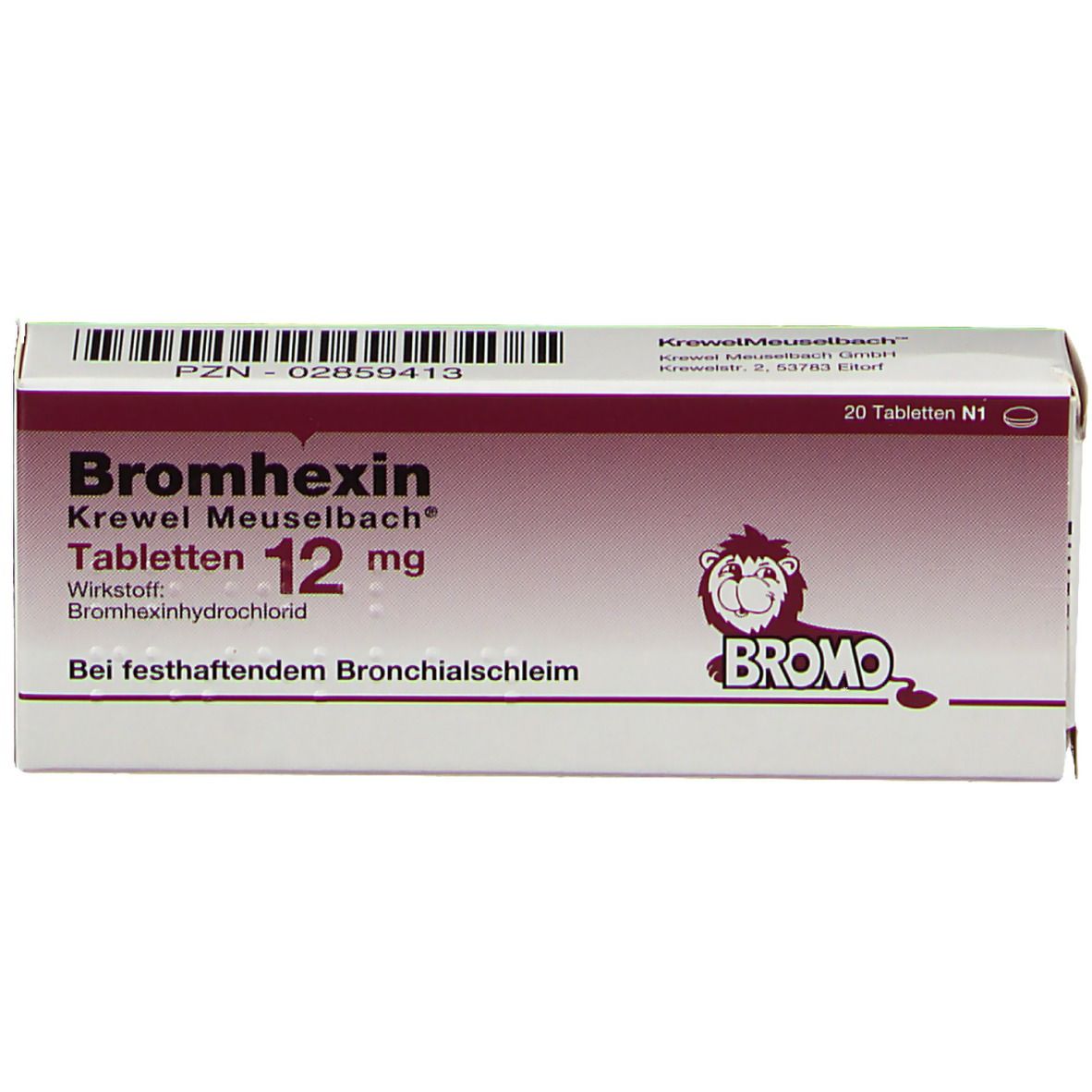 Bromhexin Krewel Meuselbach® Tabletten 12mg