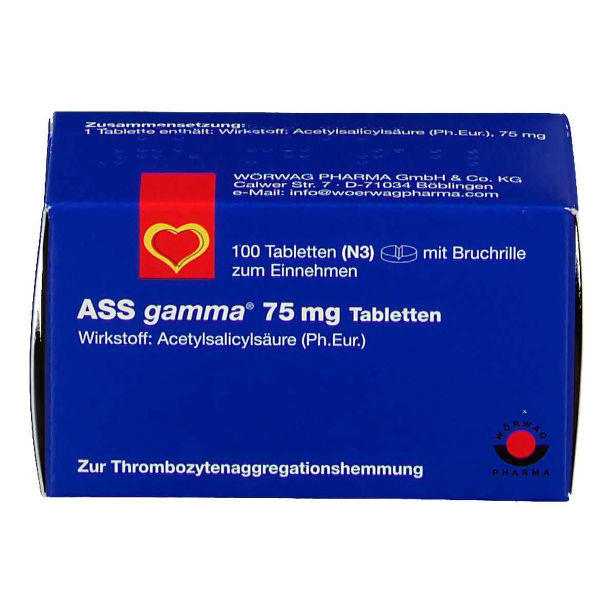 ASS gamma® 75 mg Tabletten