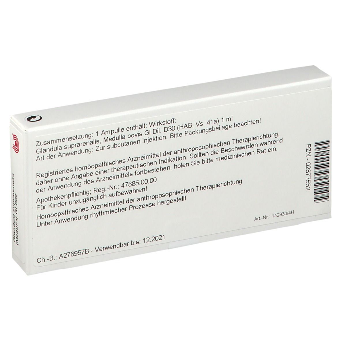 WALA® Glandula suprarenalis Medulla Gl D 30