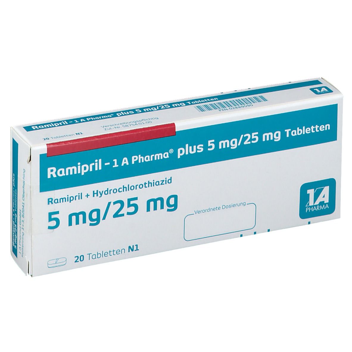 Ramipril - 1 A Pharma® plus 5 mg/25 mg