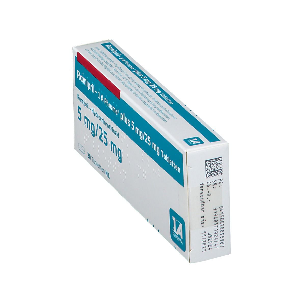Ramipril - 1 A Pharma® plus 5 mg/25 mg