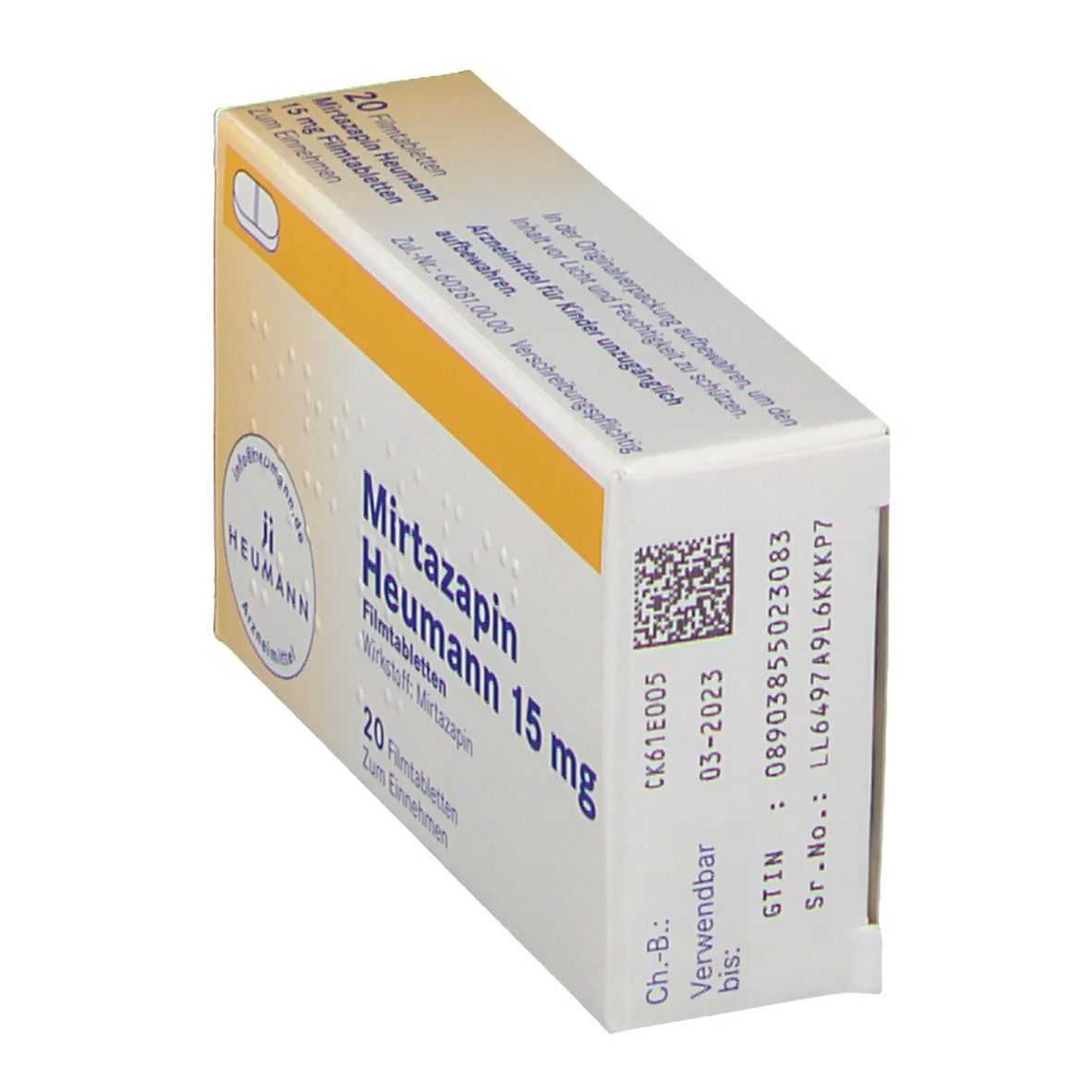 Mirtazapin Heumann 15 mg Filmtabletten 20 St