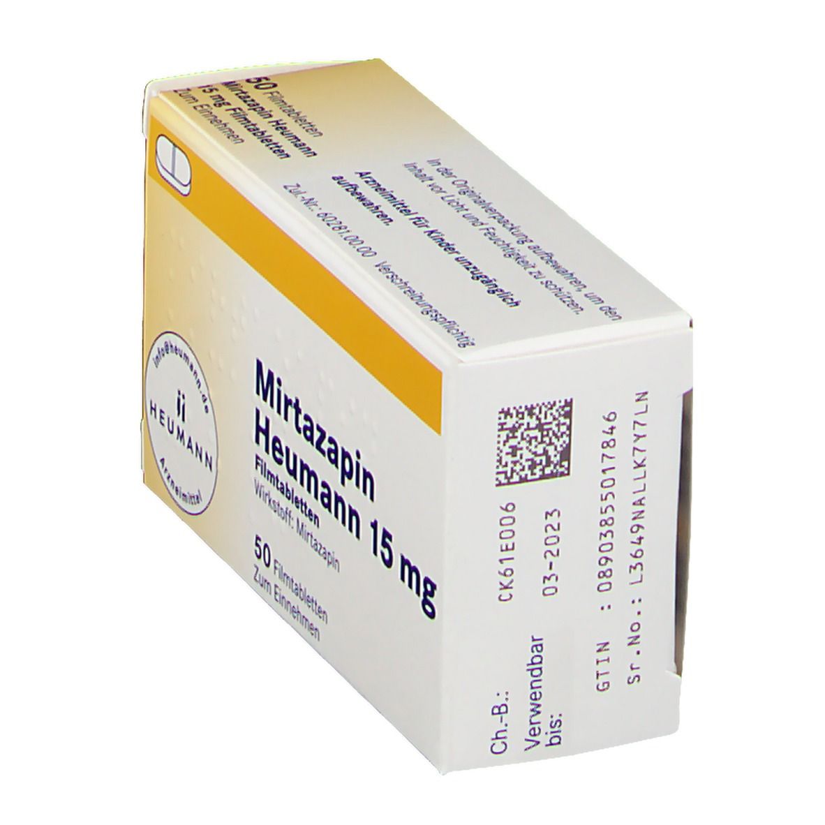 Mirtazapin Heumann 15 mg Filmtabletten 50 St