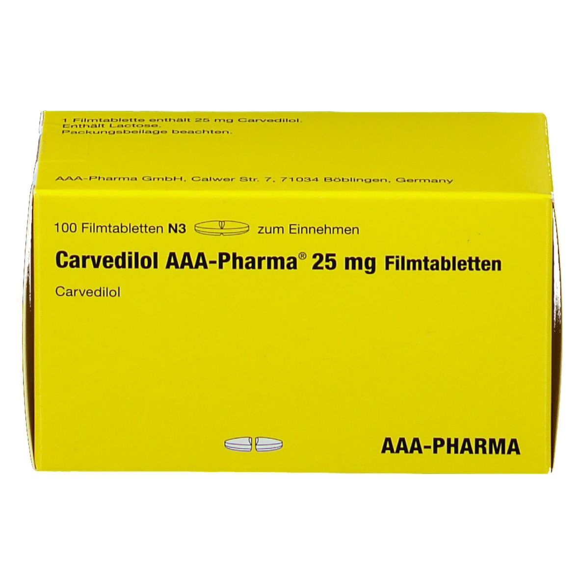 Carvedilol 25Mg AAA® Pharma