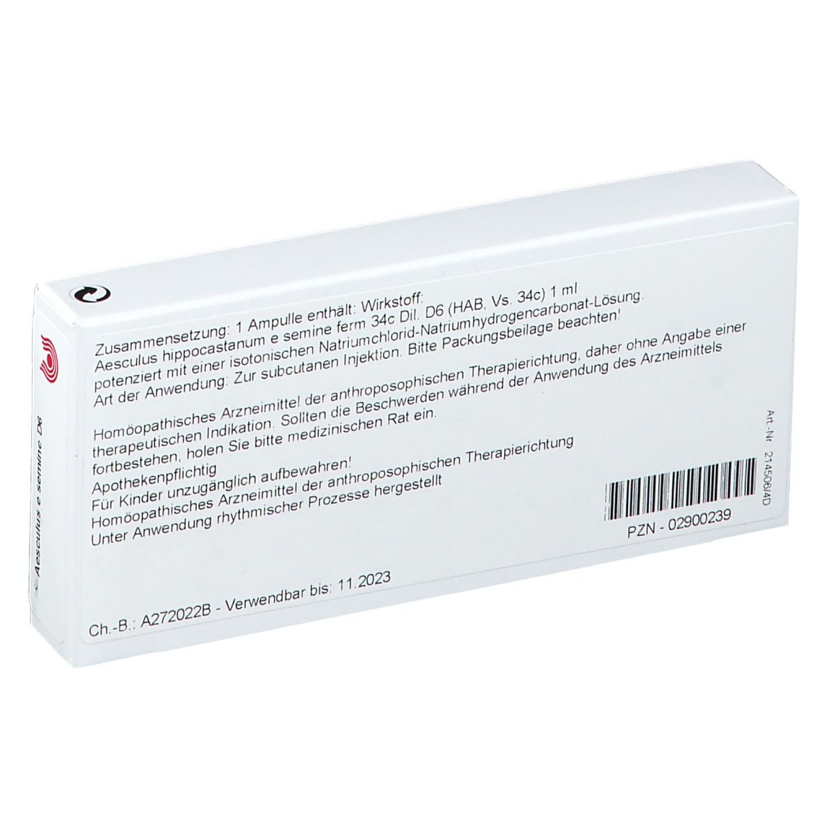 WALA® Aesculus e semine D 6