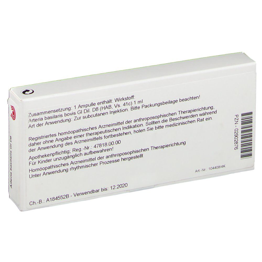 WALA® Arteria basilaris Gl D 8