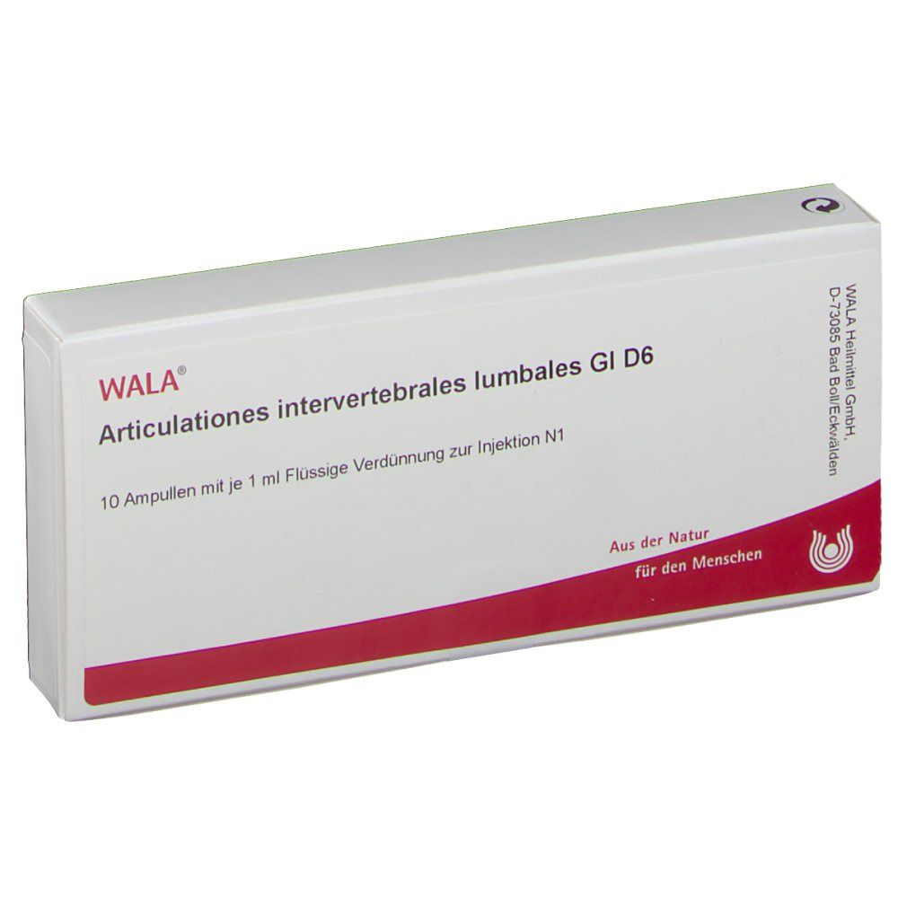 WALA® Articulationes intervertebrales lumbales Gl D 6