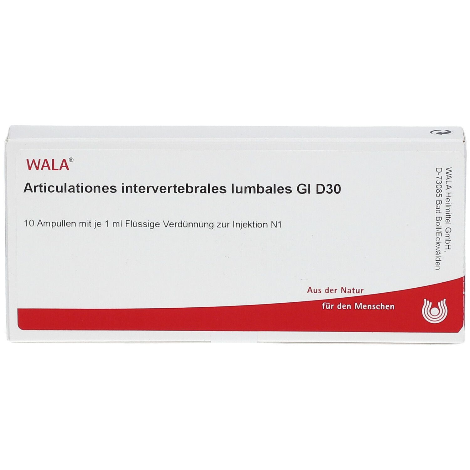 WALA® Articulationes intervertebrales lumbales Gl D 30