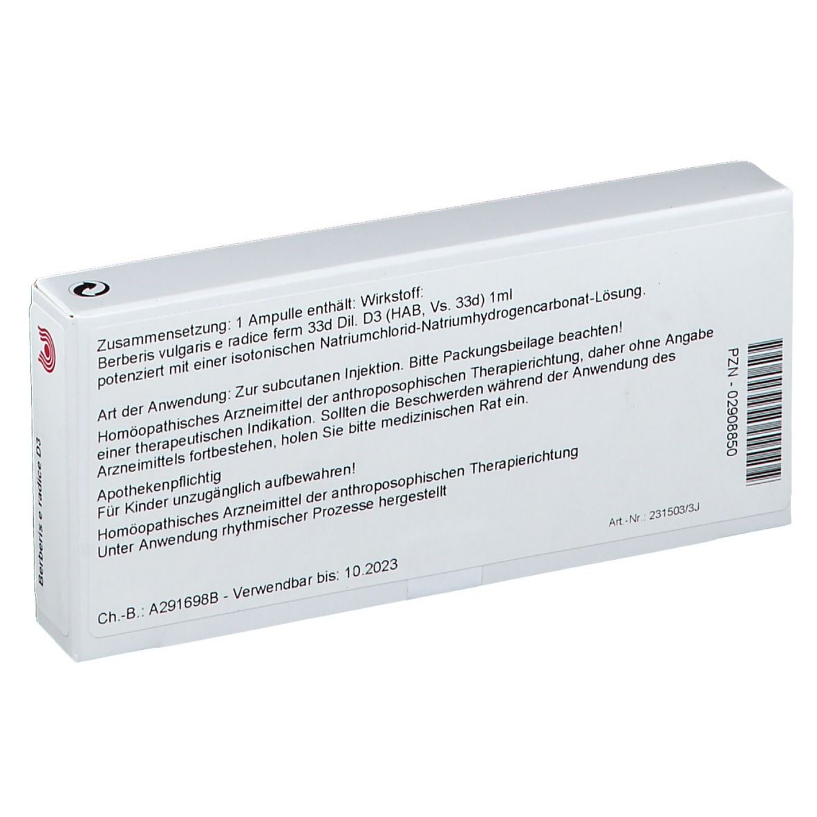 WALA® Berberis e radice D 3