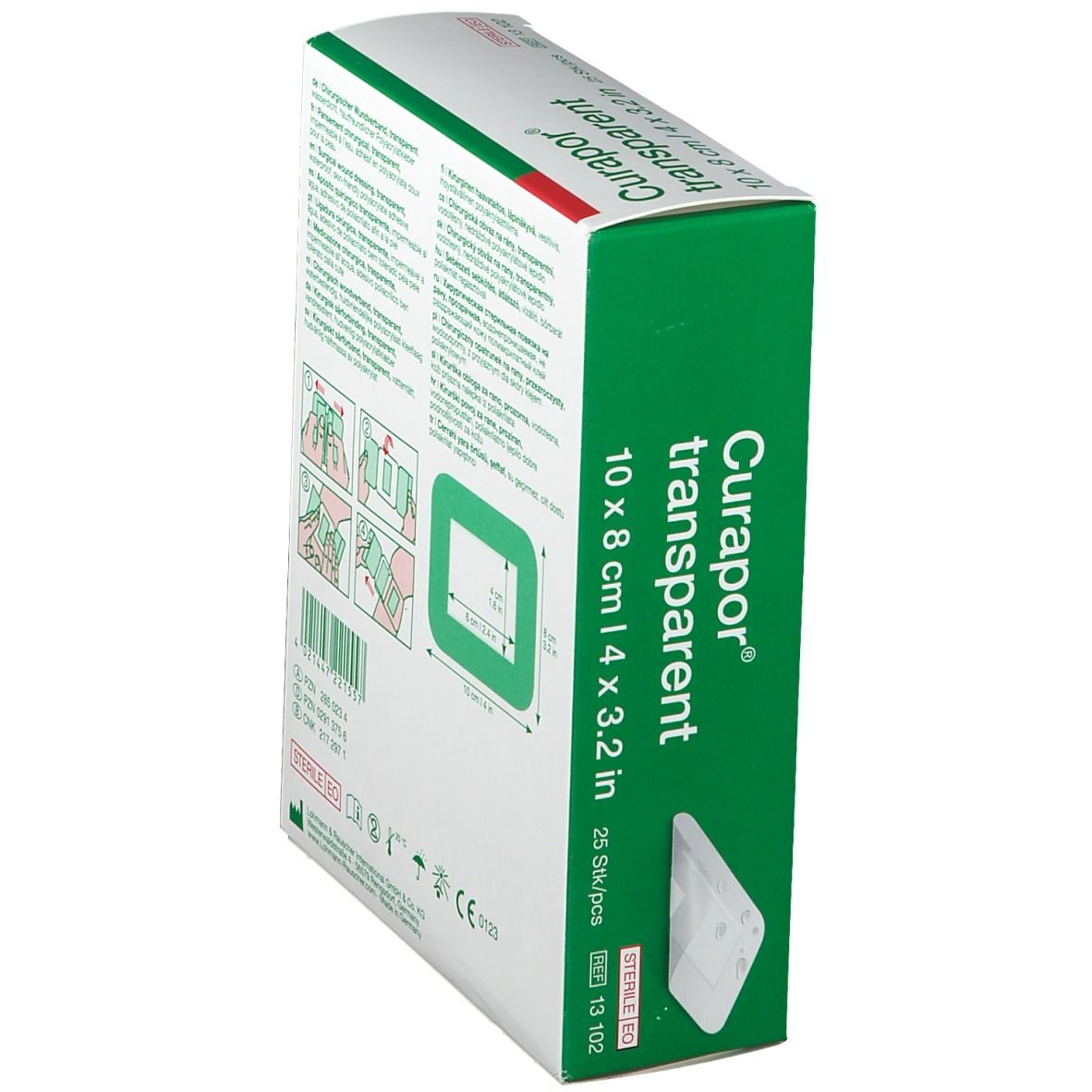 Curapor® transparent 8 cm x 10 cm steril 25 St - Shop Apotheke