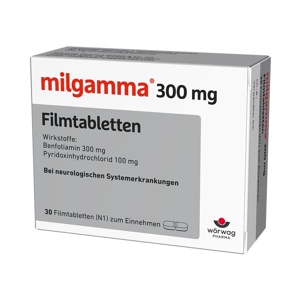 milgamma 300 mg Vitamin B1 + 100 mg Vitamin B6