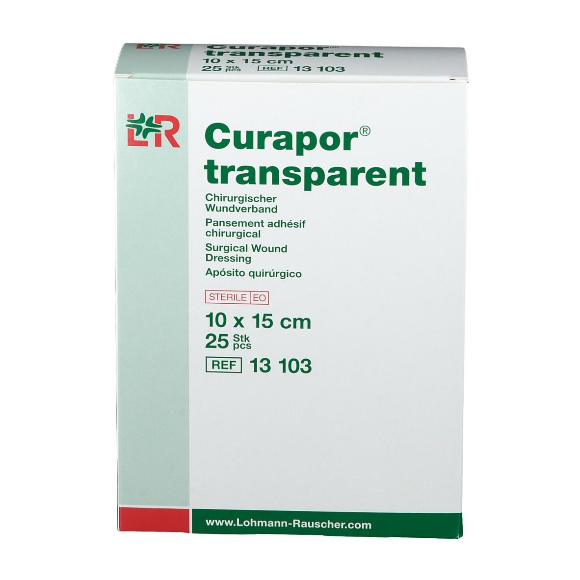 Curapor® Transparente Pflaster 10 cm x 15 cm steril
