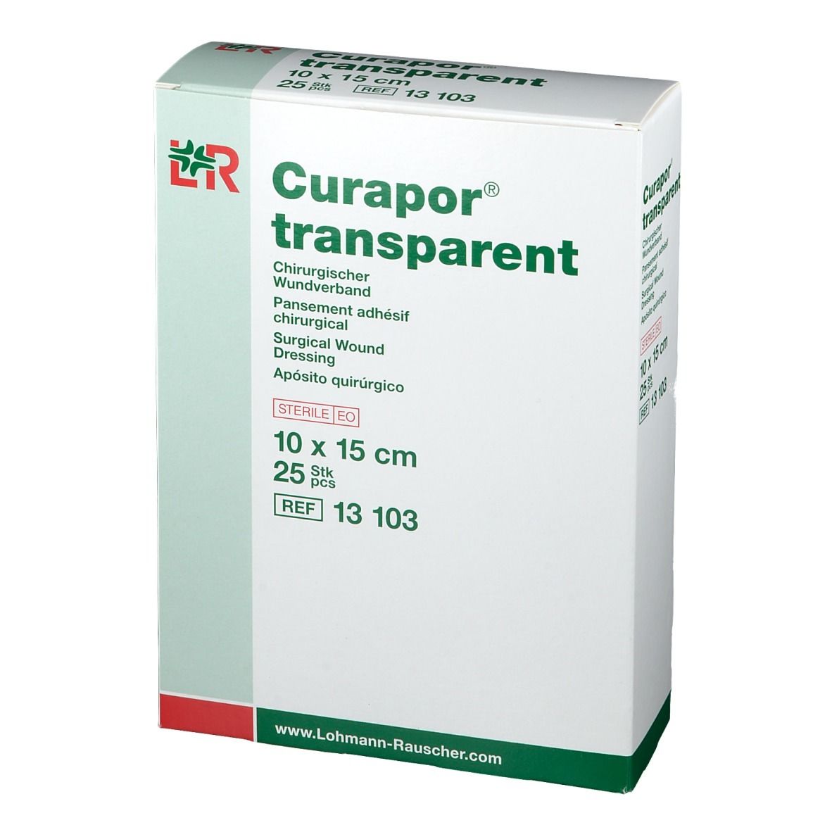 Curapor® Transparente Pflaster 10 cm x 15 cm steril
