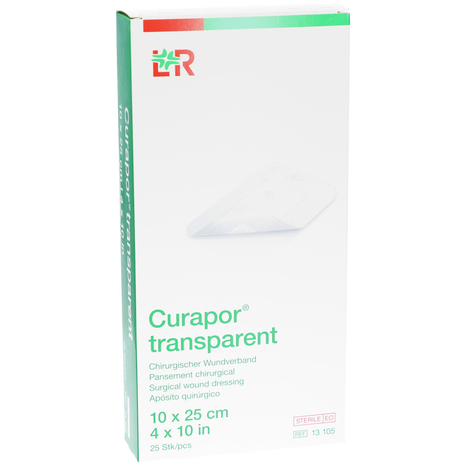 Curapor® transparent 10 cm x 25 cm steril