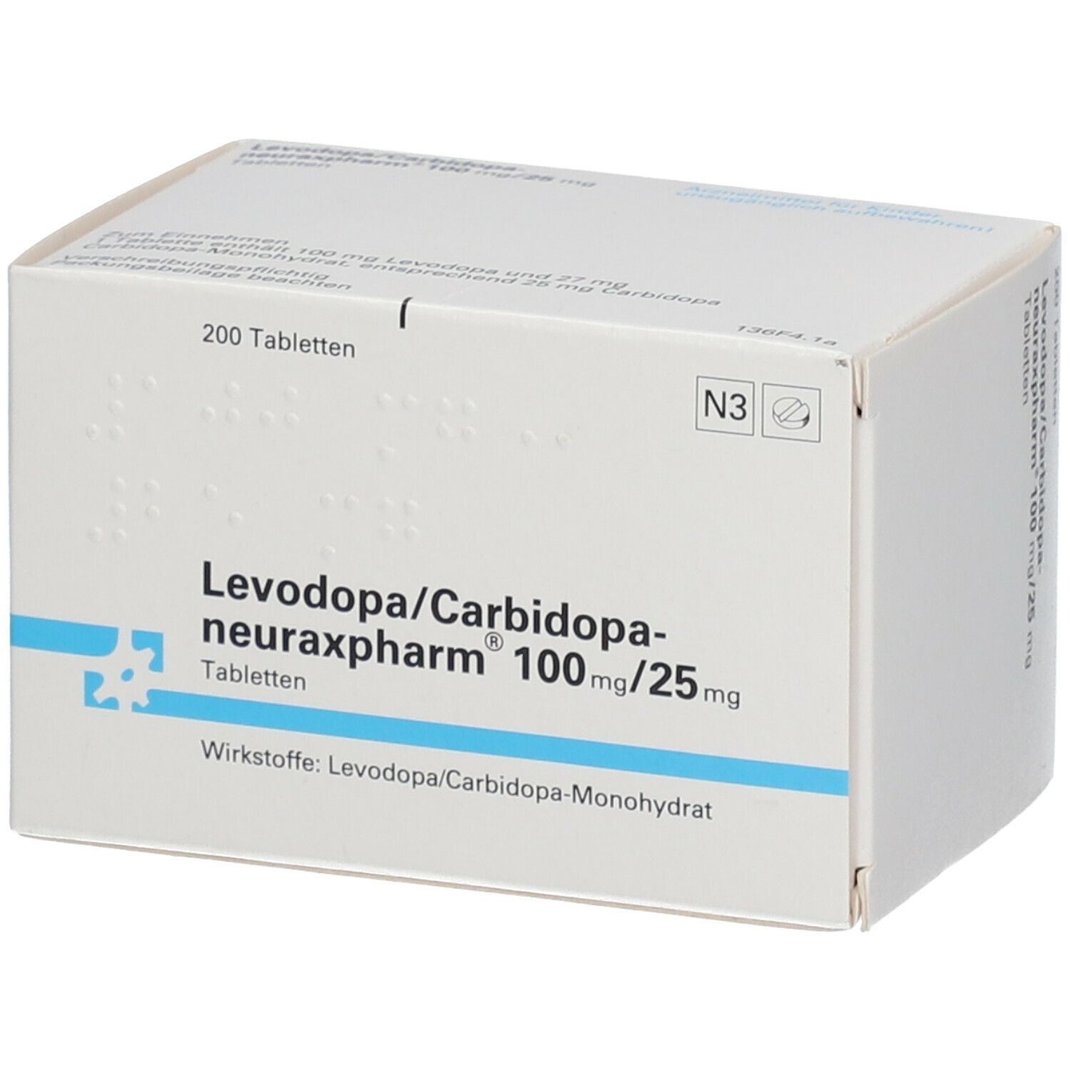 LEVODOPA/Carbidopa-neuraxpharm 100/25 mg Tabletten 200 St