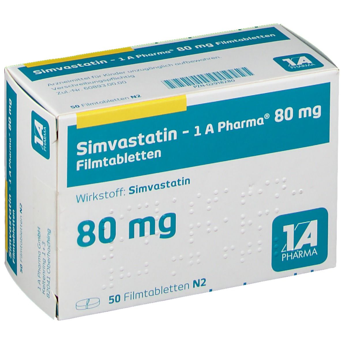Simvastatin 1A Pharma® 80Mg