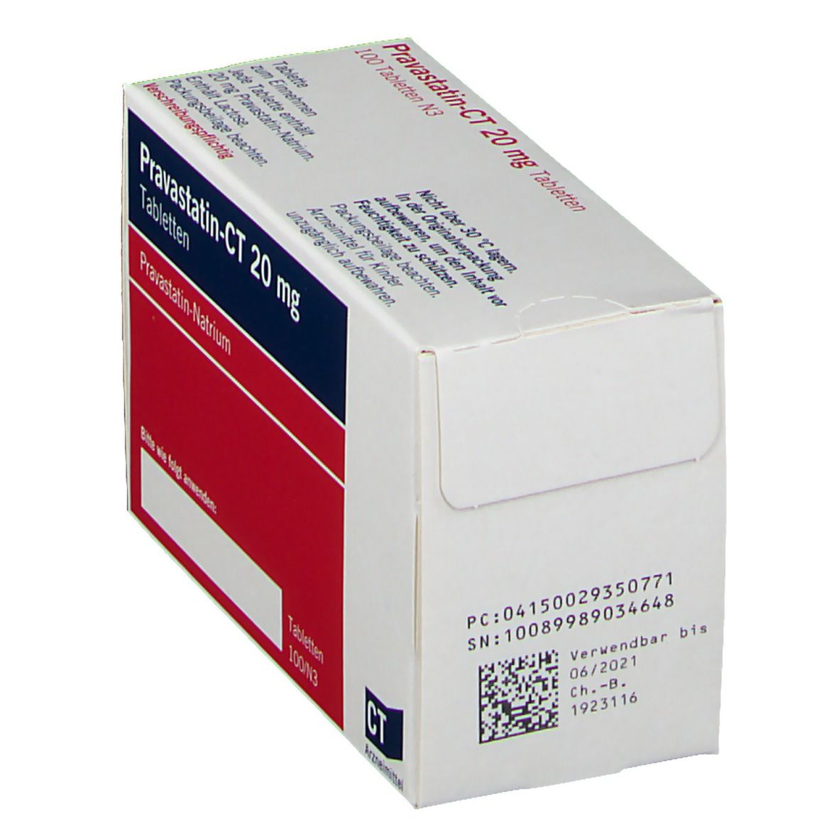 Pravastatin-Ct 20 mg Tabletten 100 St