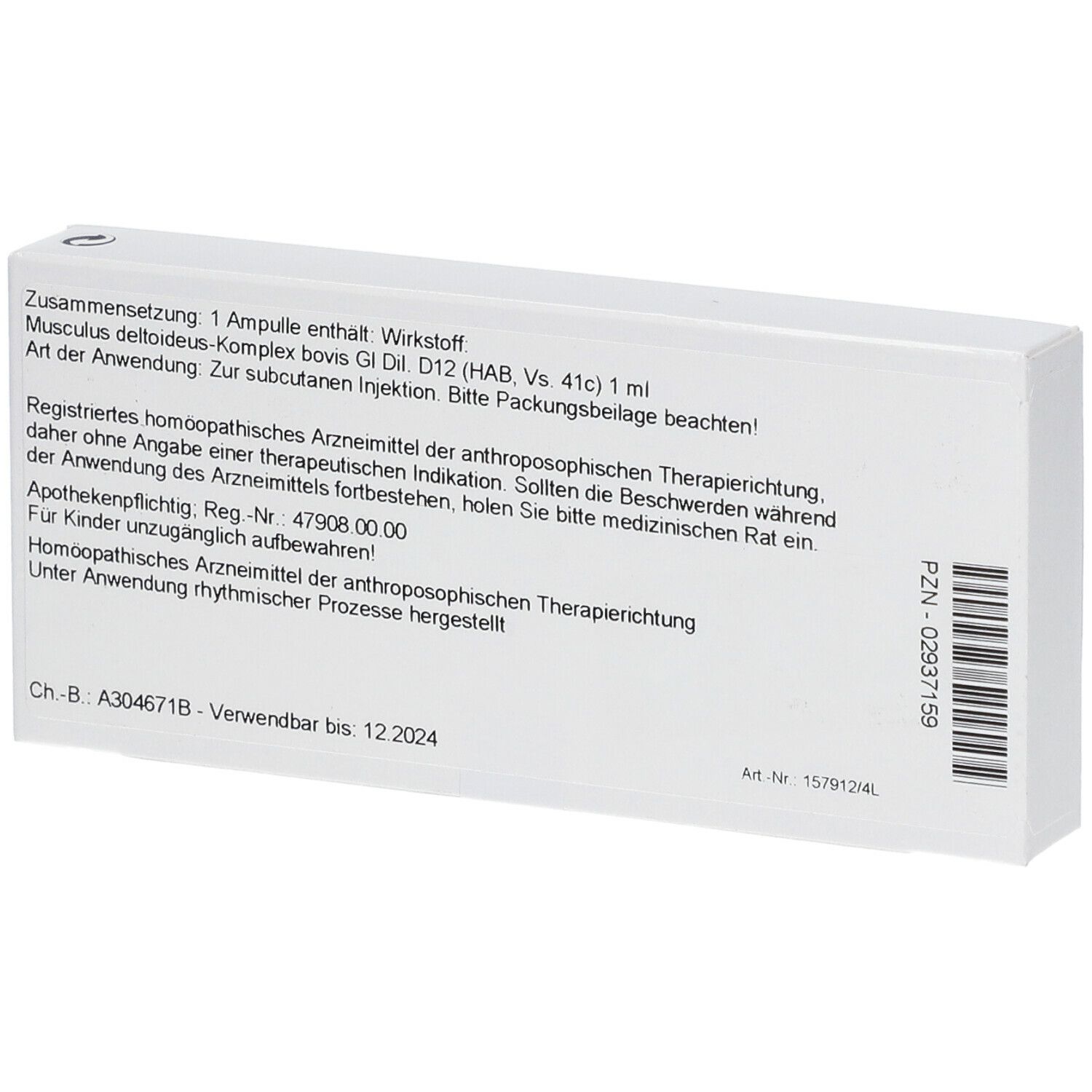WALA® Musculus deltoideus-Komplex Gl D 12