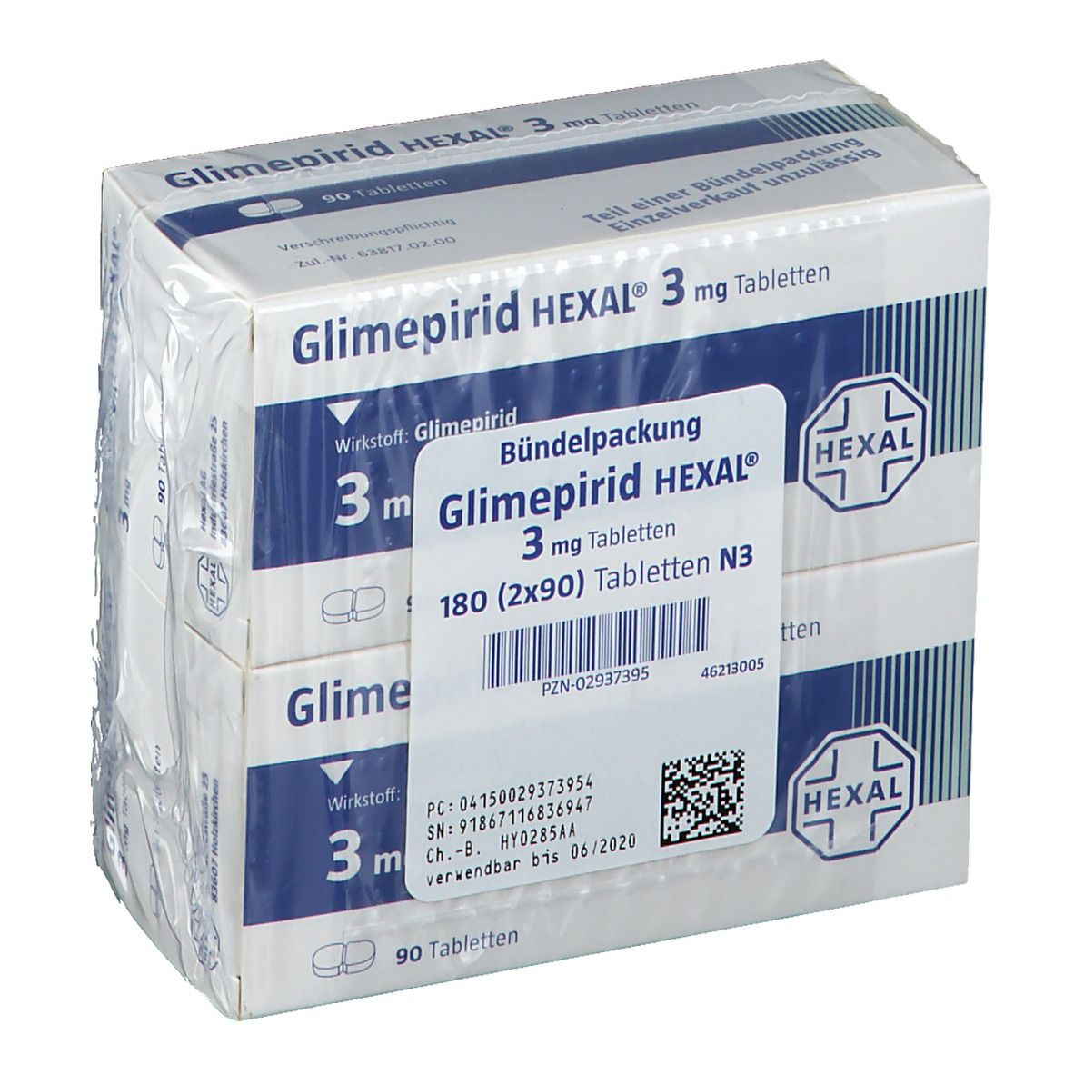 Glimepirid HEXAL® 3 mg