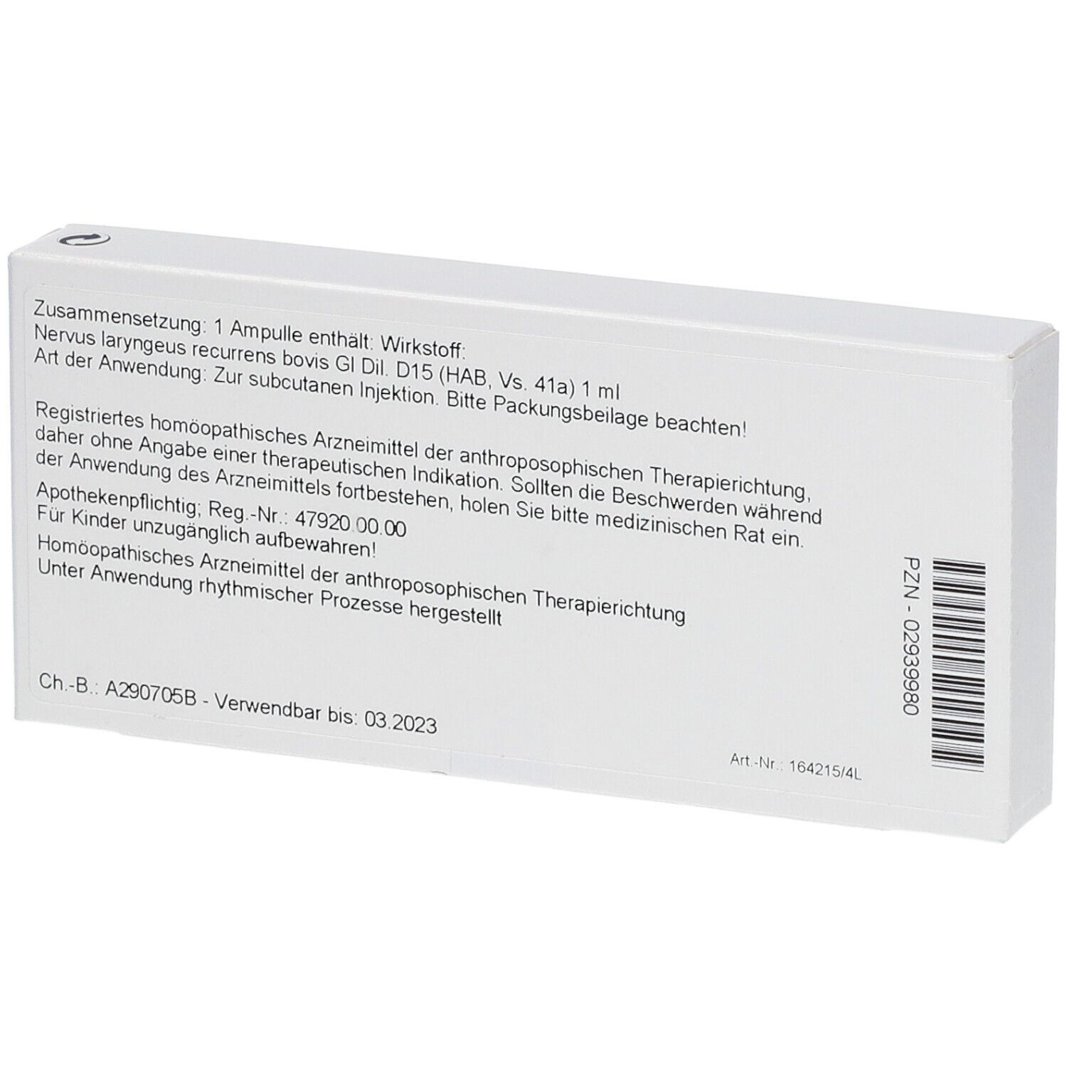WALA® Nervus laryngeus recurrens Gl D 15