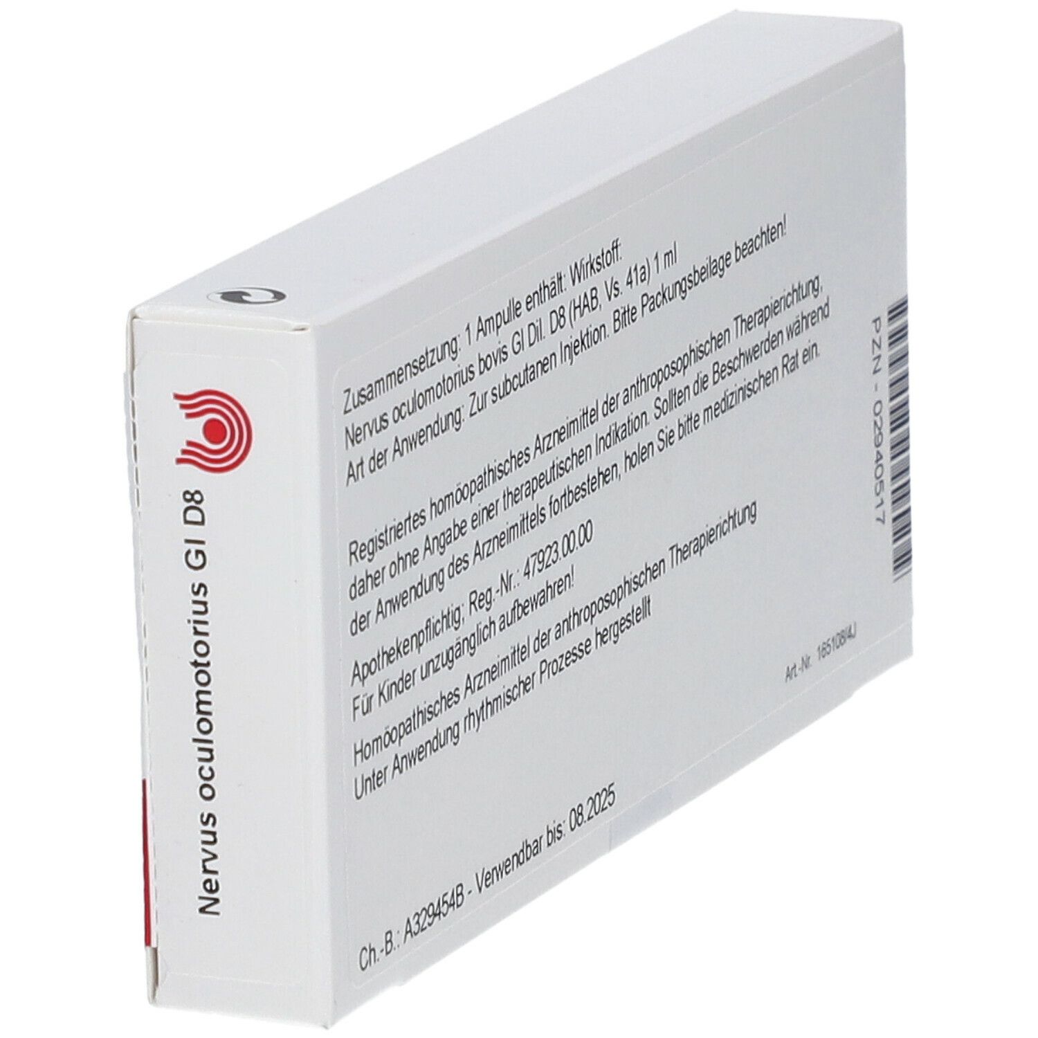 WALA® Nervus oculomotorius Gl D 8
