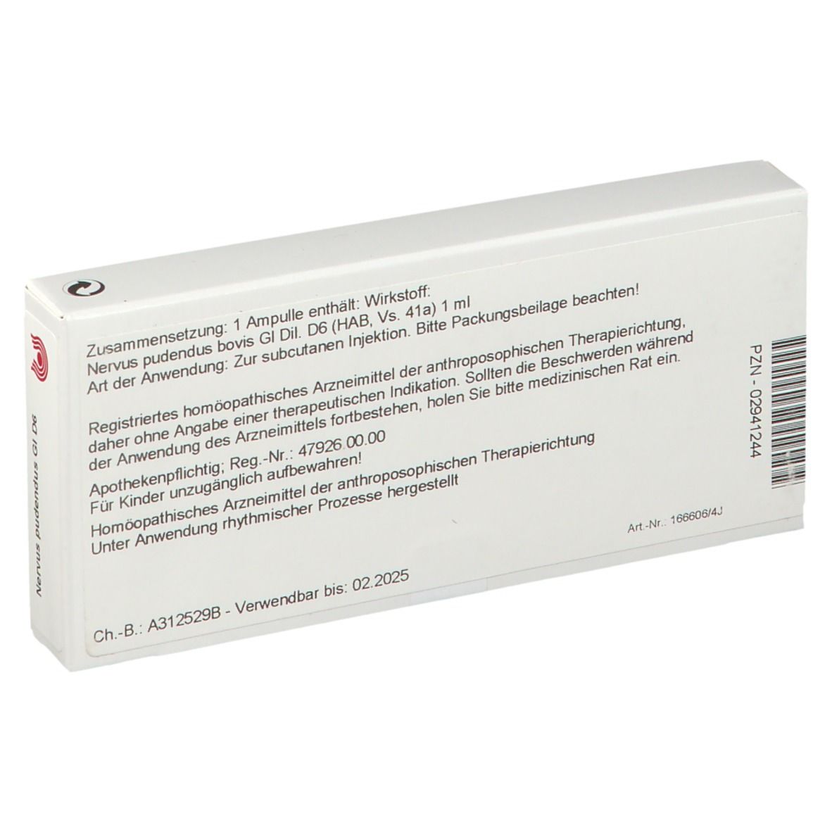 WALA® Nervus pudendus Gl D 6
