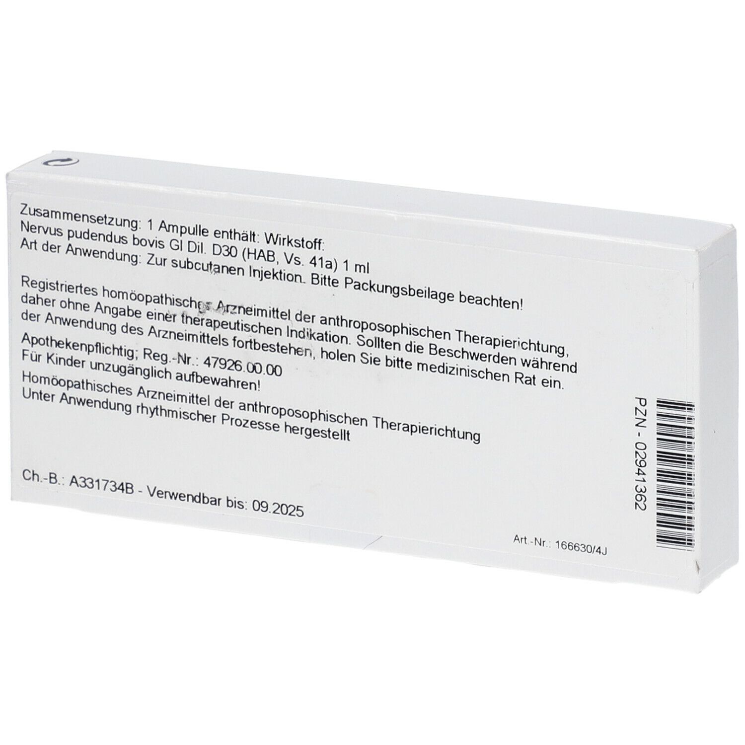 WALA® Nervus pudendus Gl D 30