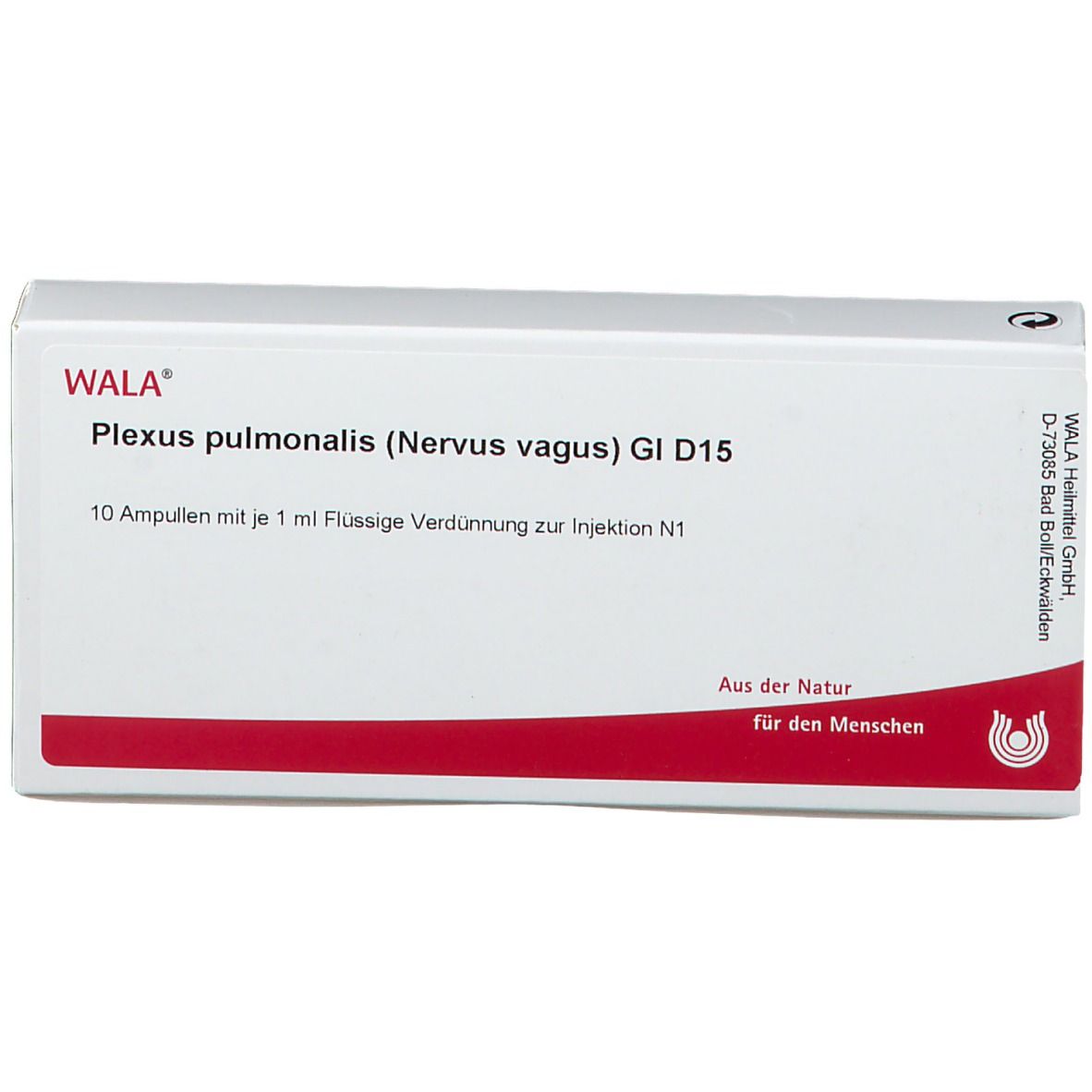 WALA® Plexus pulmonalis Nervus vagus Gl D 15