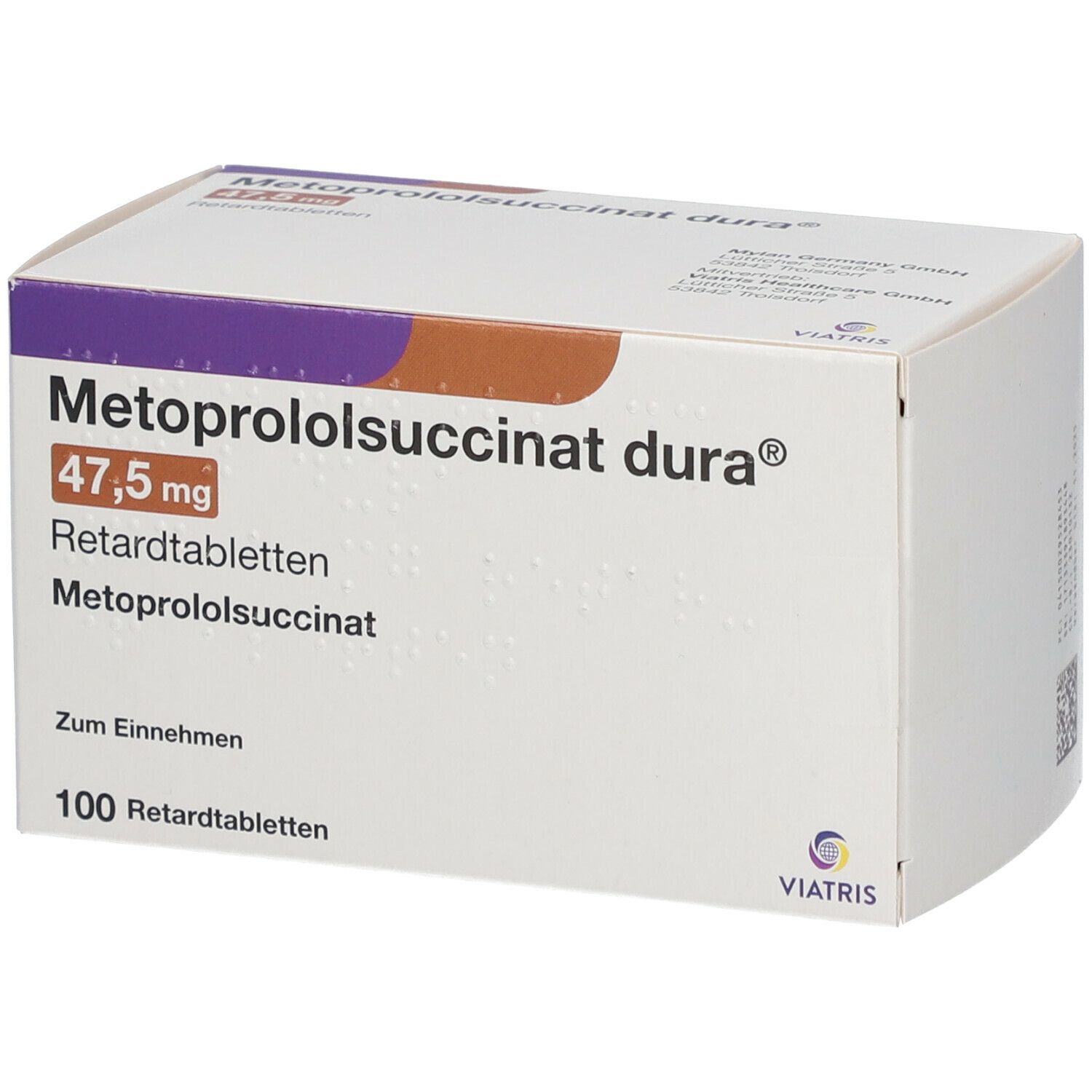 Metoprololsuccinat dura® 47,5  mg