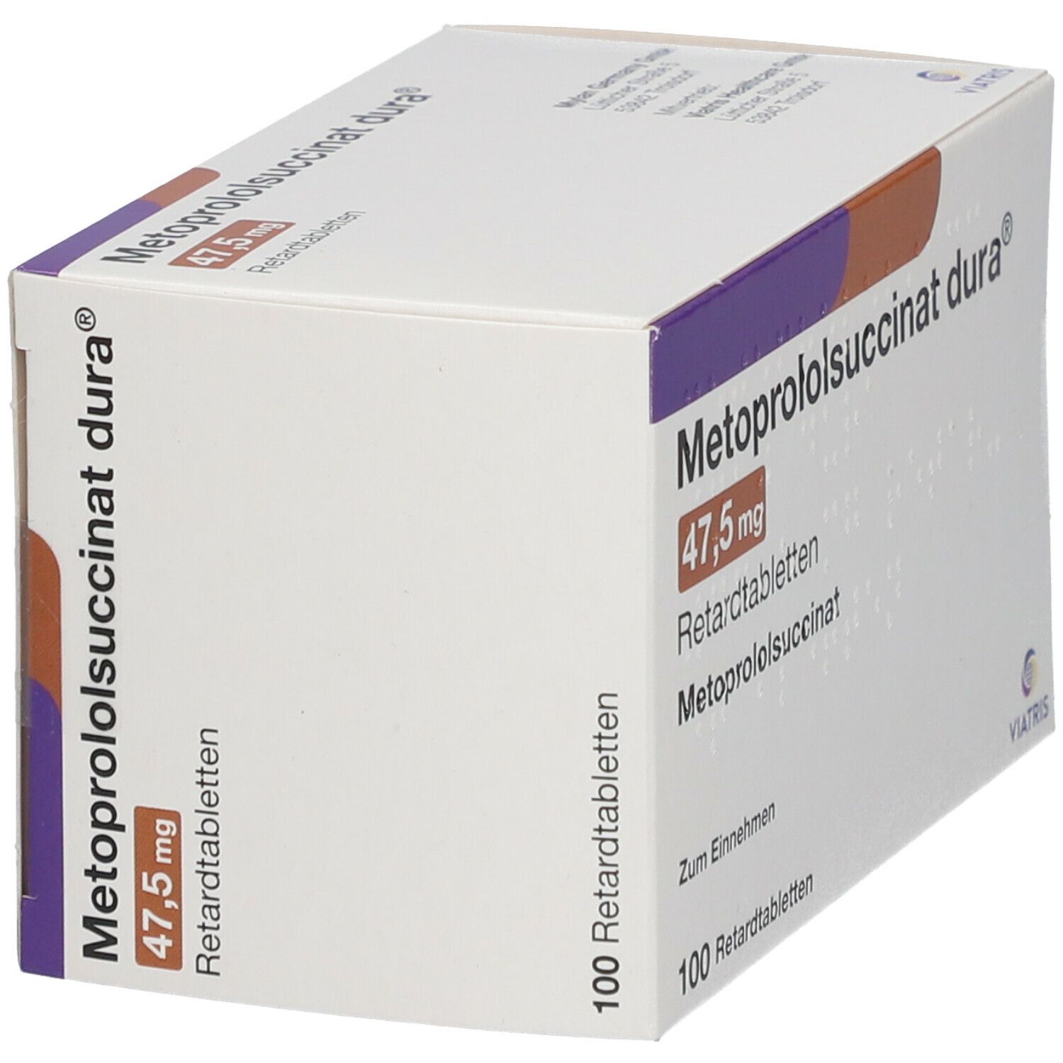 Metoprololsuccinat dura 47,5mg Retardtabletten 100 St Retard-Tabletten