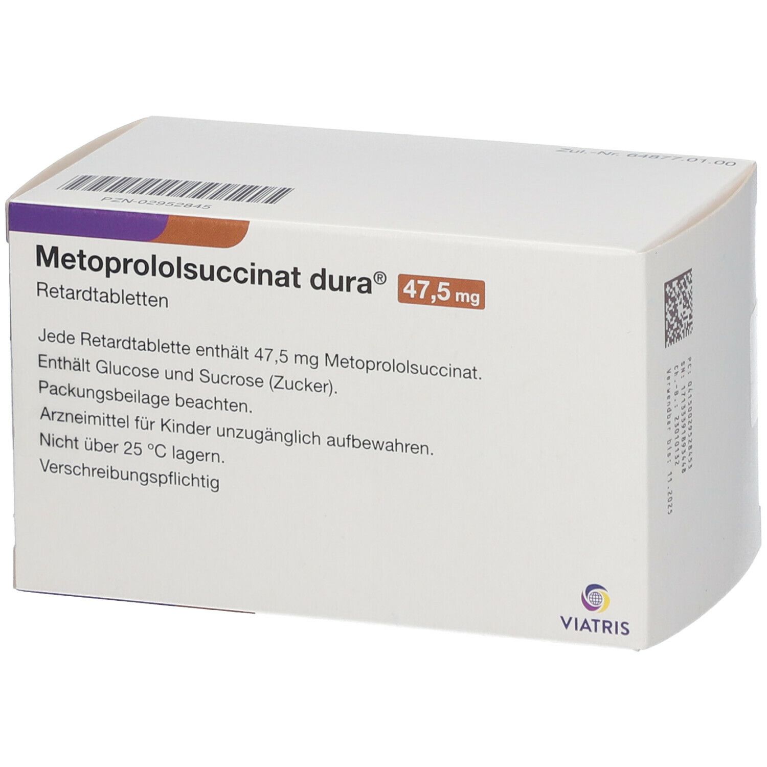 Metoprololsuccinat dura® 47,5  mg