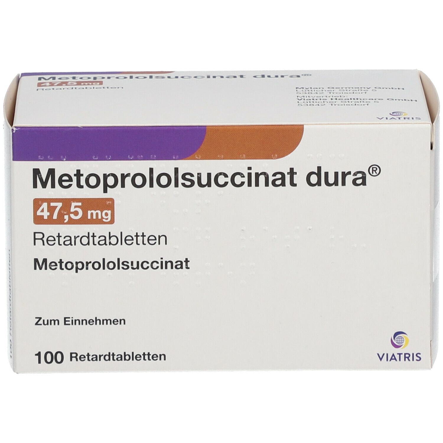 Metoprololsuccinat dura® 47,5  mg