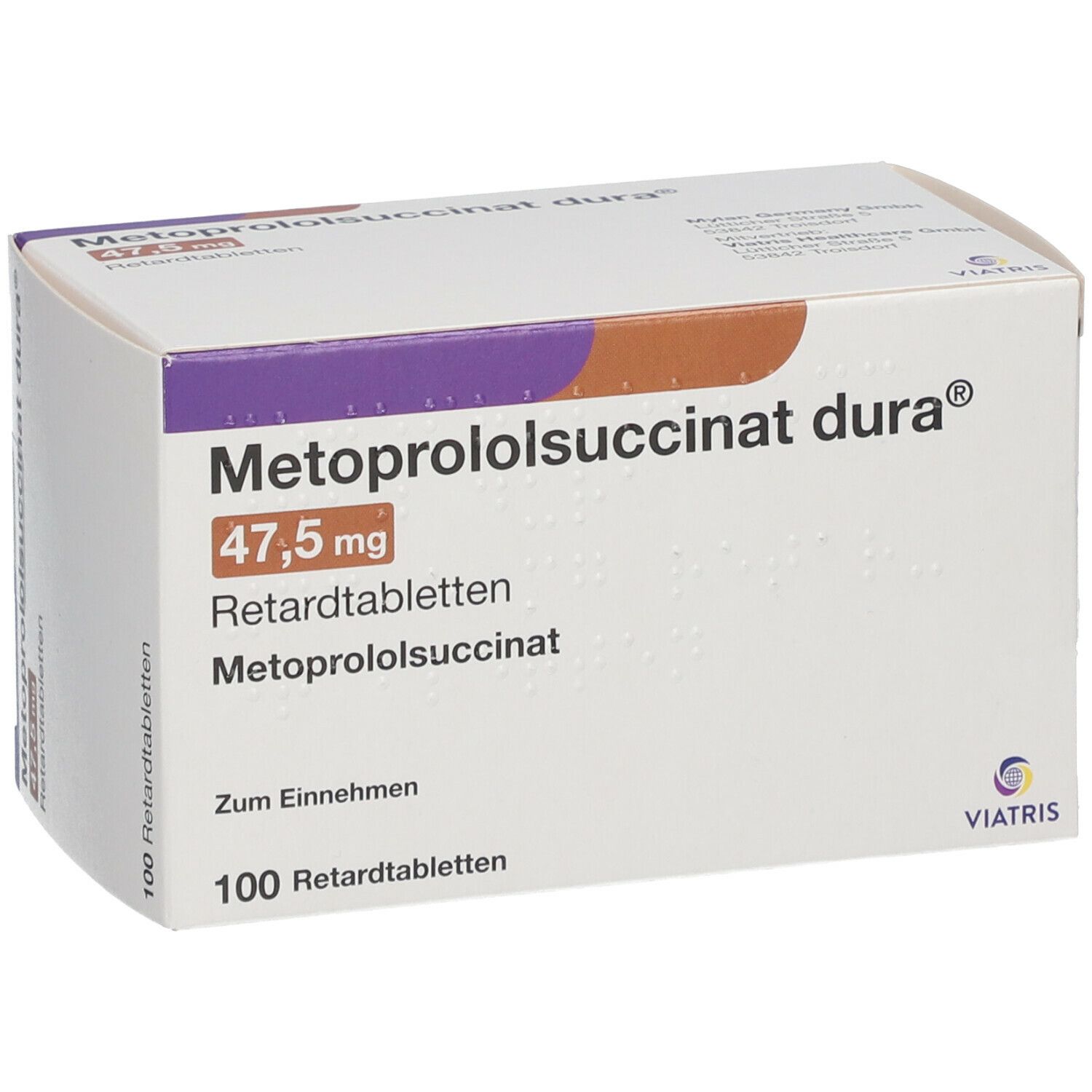 Metoprololsuccinat dura® 47,5  mg