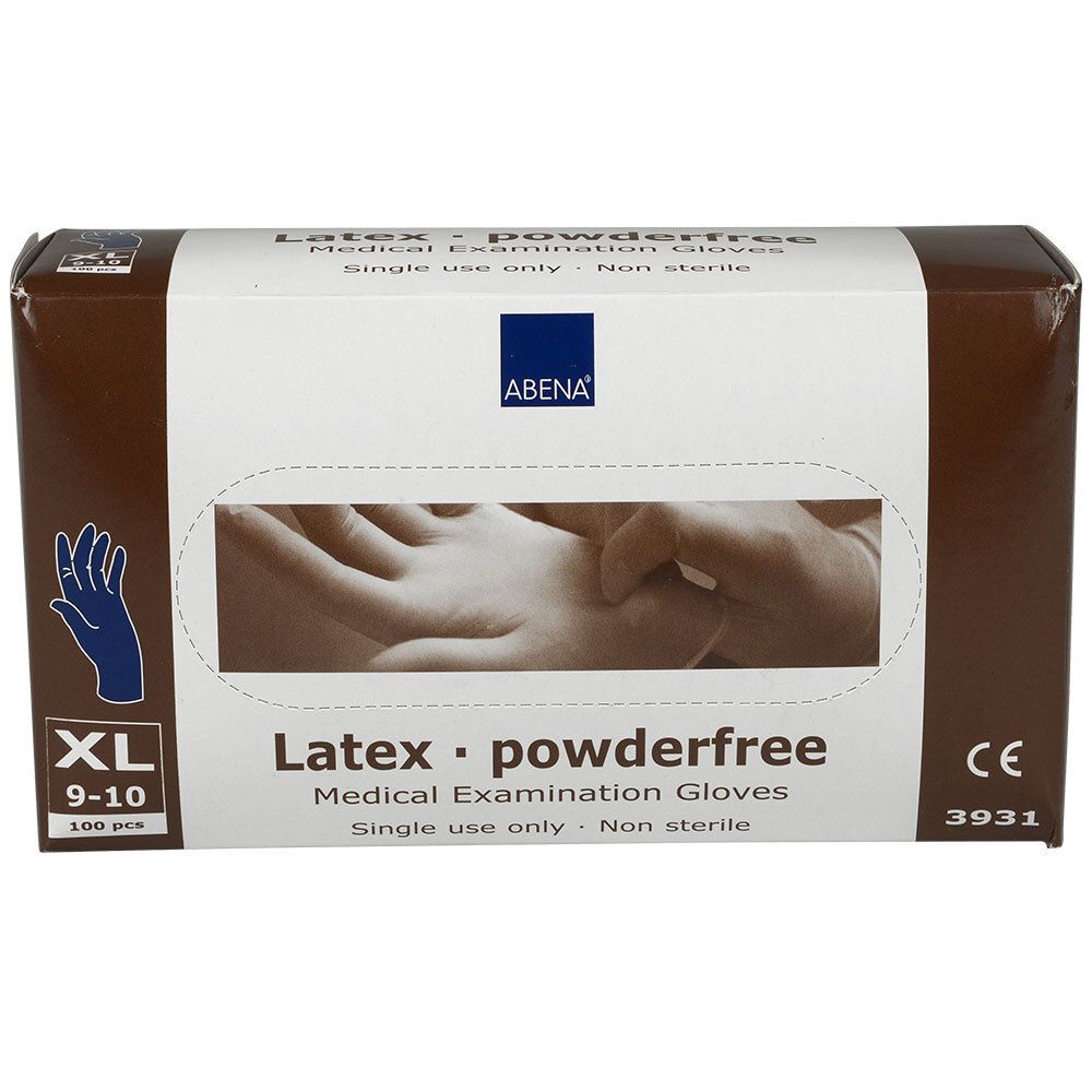 Latex-Handschuhe XL weiß puderfrei 100 St Handschuhe