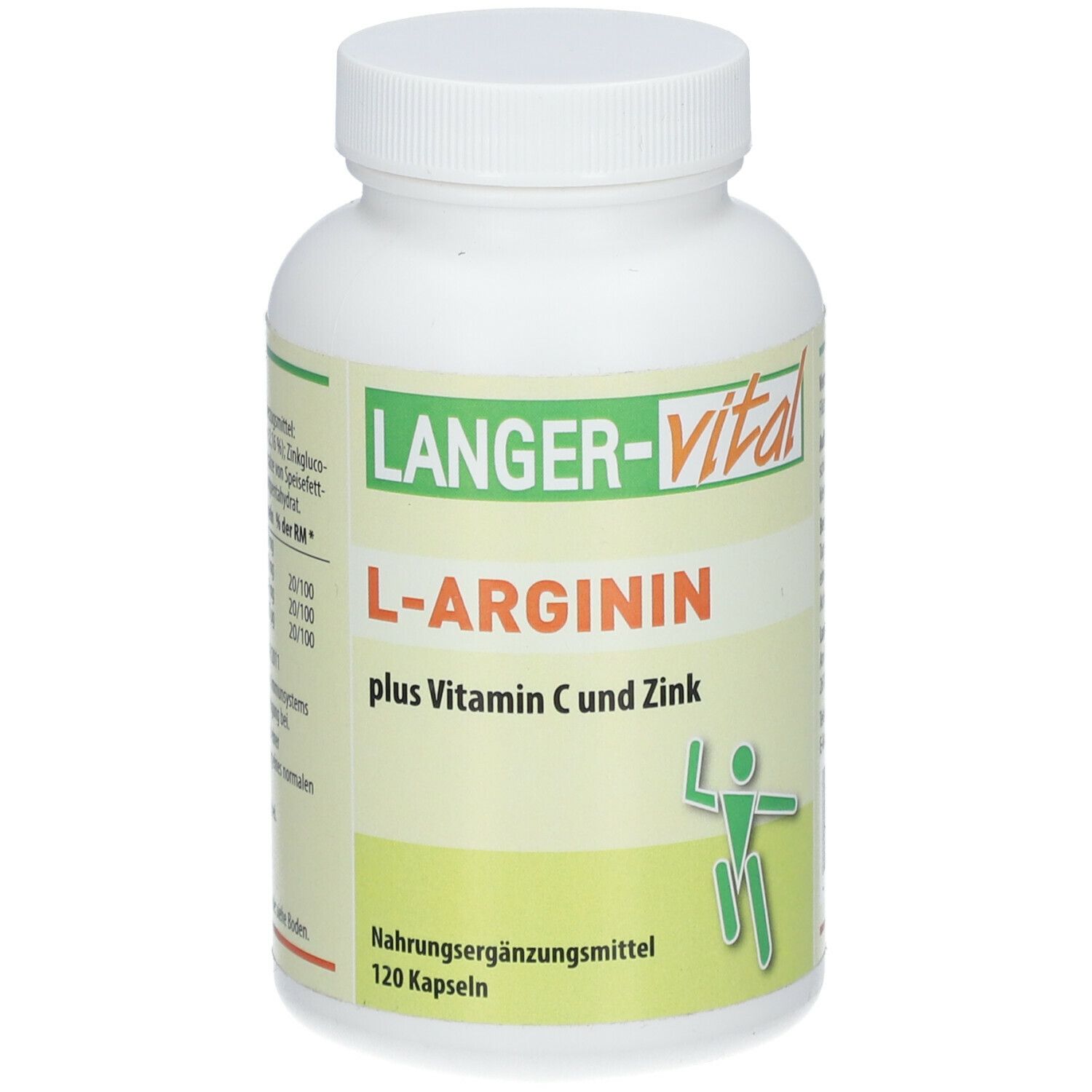 L-Arginin + Vitamin C und Zink 120 St Kapseln