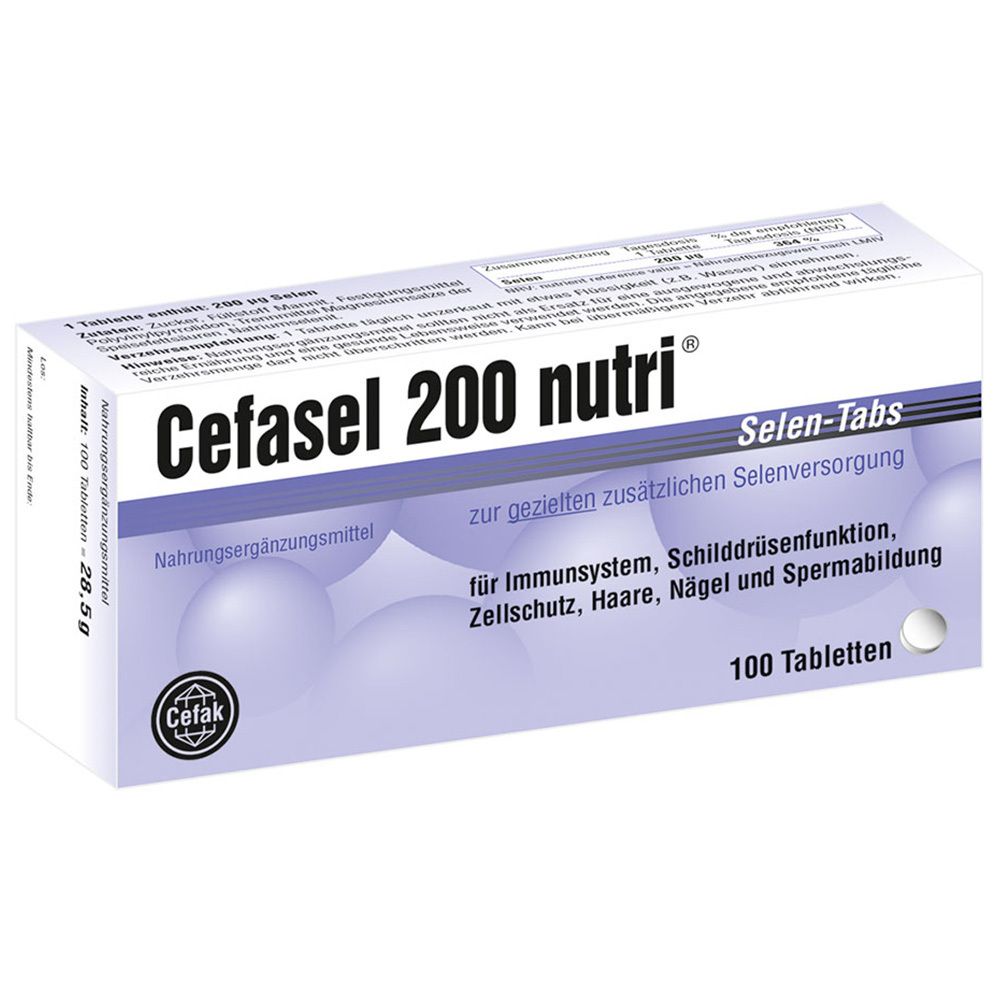 Cefasel 200 nutri® Selen-Tabs 100 St Tabletten