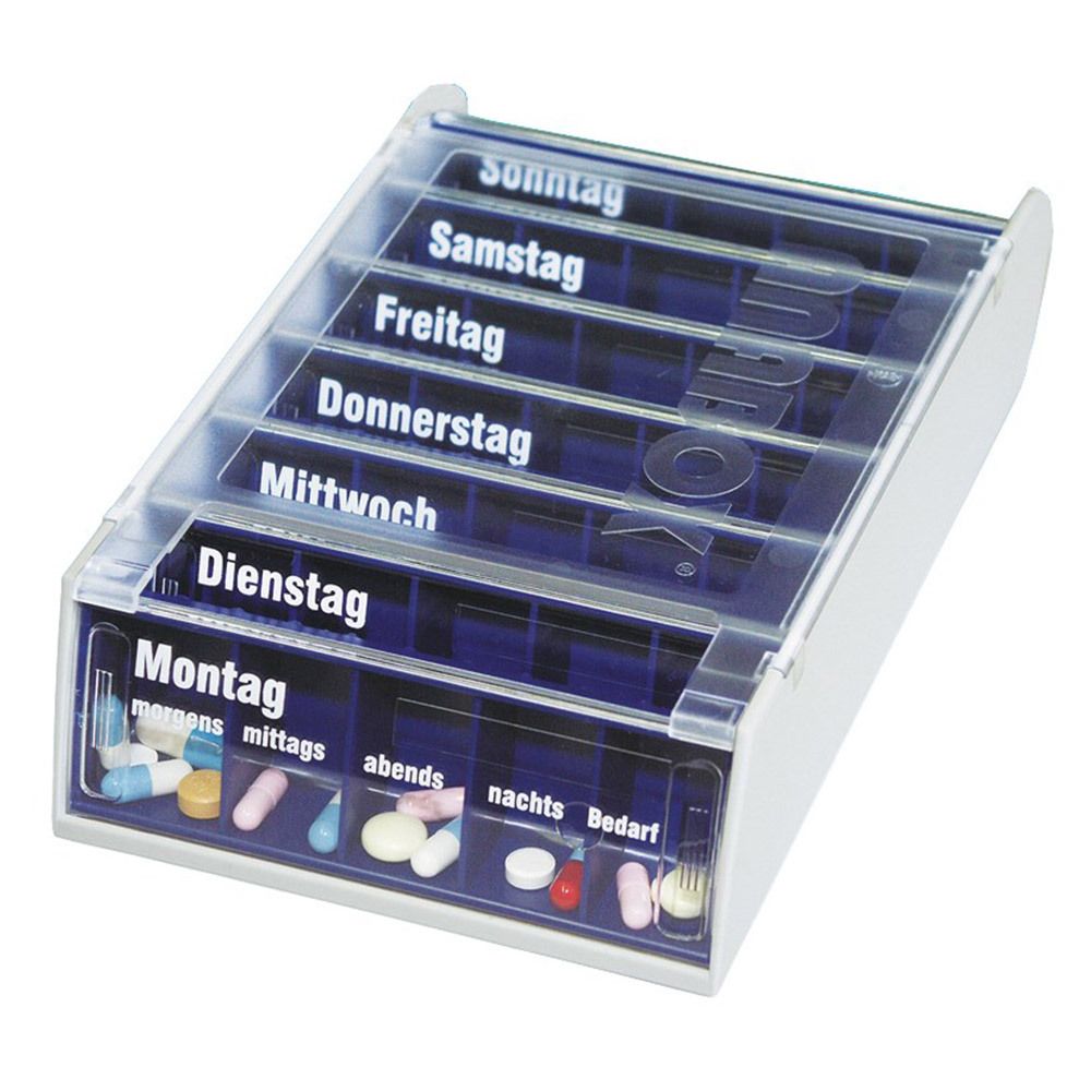 Anabox® 7 Tage Wochendosierer blau 1 St Box