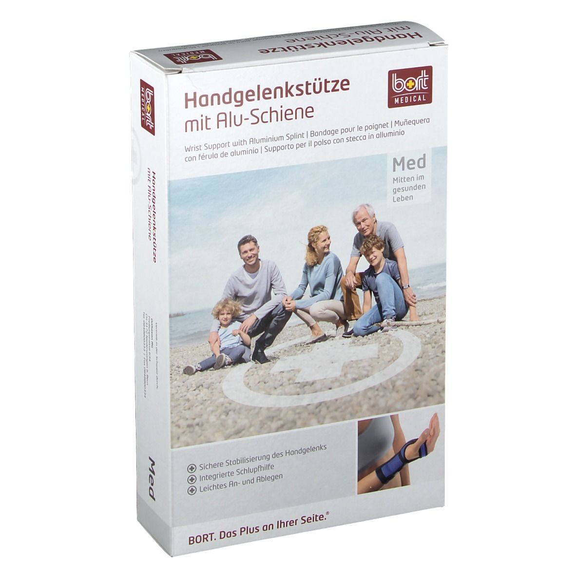 Handgelenkstütze mit Alu-Schiene links haut Gr. L 1 St Bandage(s)